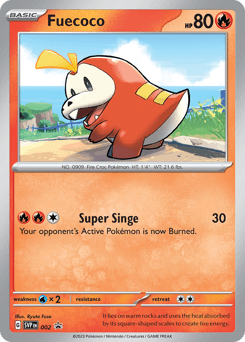 Fuecoco Scarlet & Violet Black Star Promos card