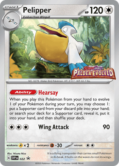 Pelipper δ Scarlet & Violet Black Star Promos card
