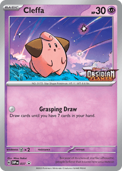 Cleffa Scarlet & Violet Black Star Promos card