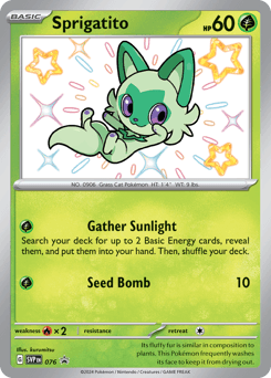 2023 Scarlet & Violet Black Star Promos Sprigatito #76