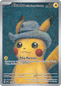 Pikachu with Grey Felt Hat Scarlet & Violet Black Star Promos card