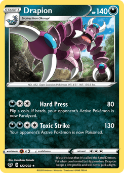 Drapion Sword & Shield card