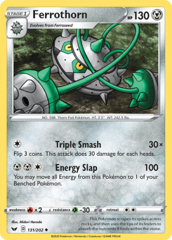 Ferrothorn Sword & Shield card