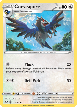 Corvisquire Sword & Shield card