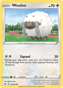 Wooloo Sword & Shield card