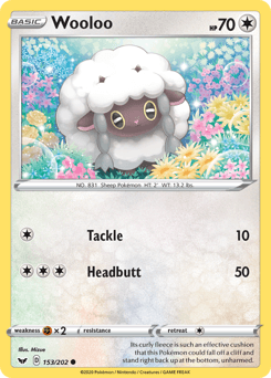 Wooloo Sword & Shield card