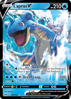 2020 Sword & Shield Lapras V #49