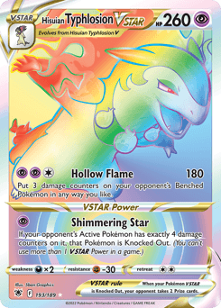 2022 Astral Radiance Hisuian Typhlosion VSTAR #193