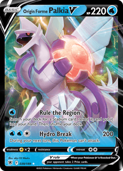 Origin Forme Palkia V Astral Radiance card