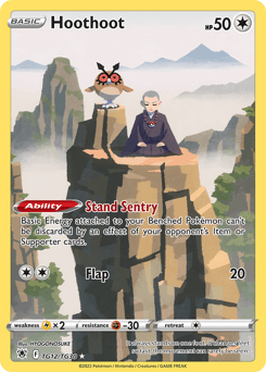 Hoothoot Astral Radiance Trainer Gallery card