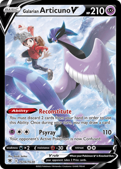 Galarian Articuno V Astral Radiance Trainer Gallery card