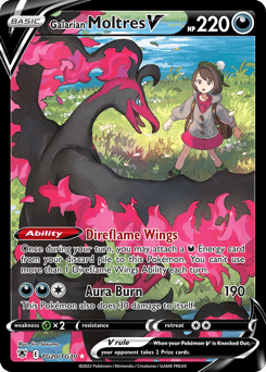 Galarian Moltres V Astral Radiance Trainer Gallery card