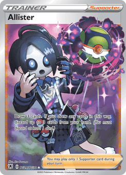 2022 Astral Radiance Trainer Gallery Allister #TG24