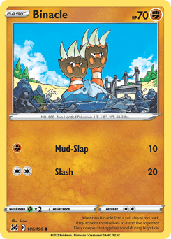 Binacle Lost Origin card