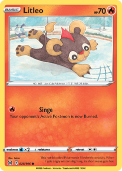 Litleo Lost Origin card