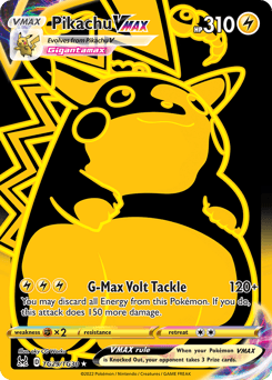 Pikachu VMAX Lost Origin Trainer Gallery card
