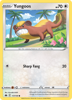 Yungoos Crown Zenith card