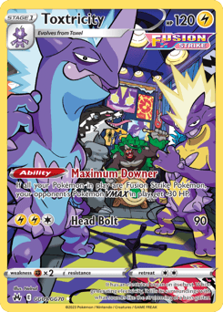 Toxtricity Crown Zenith Galarian Gallery card