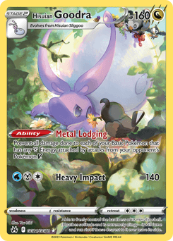 Hisuian Goodra Crown Zenith Galarian Gallery card