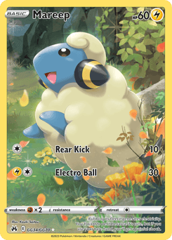 Mareep Crown Zenith Galarian Gallery card