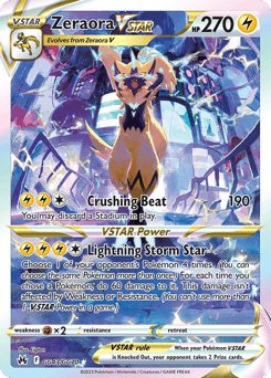 Zeraora VSTAR Crown Zenith Galarian Gallery card
