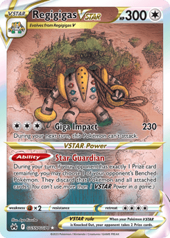 Regigigas VSTAR Crown Zenith Galarian Gallery card