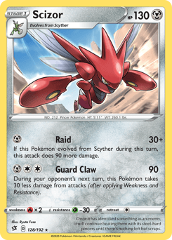2020 Rebel Clash Scizor #128
