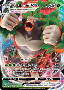 Rillaboom VMAX Rebel Clash card