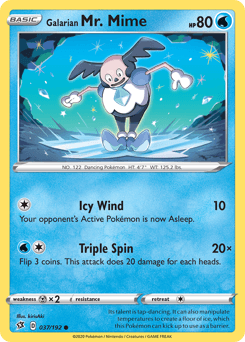 Galarian Mr. Mime Rebel Clash card