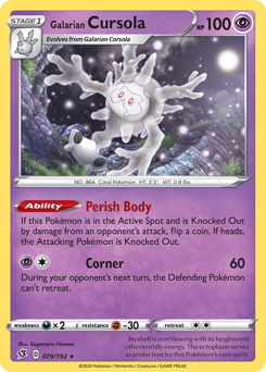Galarian Cursola Rebel Clash card