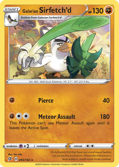 Galarian Sirfetch'd Rebel Clash card