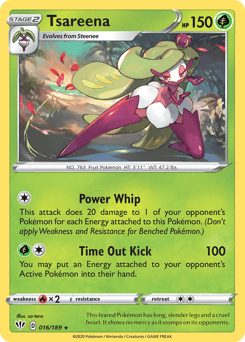 Tsareena Darkness Ablaze card