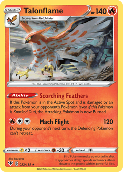 Talonflame Darkness Ablaze card