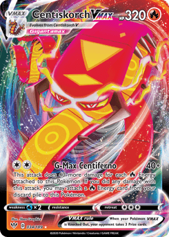 Centiskorch VMAX Darkness Ablaze card