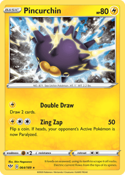 Pincurchin Darkness Ablaze card