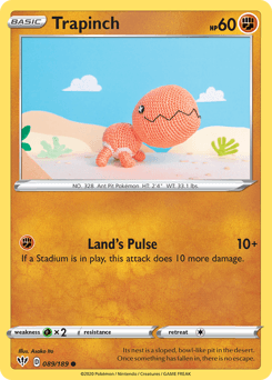 2020 Darkness Ablaze Trapinch #89