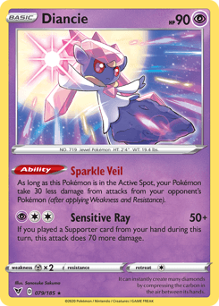Diancie Vivid Voltage card