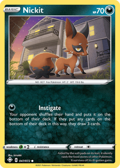 Nickit Shining Fates card
