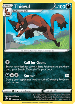 Thievul Shining Fates card