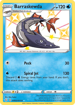 Barraskewda Shining Fates Shiny Vault card