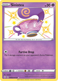 Sinistea Shining Fates Shiny Vault card