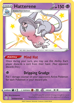 Hatterene Shining Fates Shiny Vault card