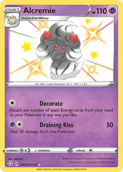 Alcremie Shining Fates Shiny Vault card