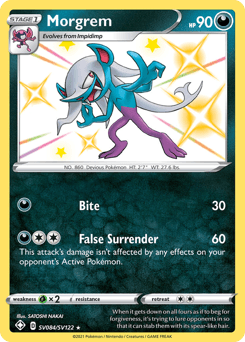 Morgrem Shining Fates Shiny Vault card