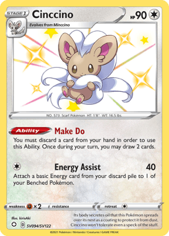 Cinccino Shining Fates Shiny Vault card