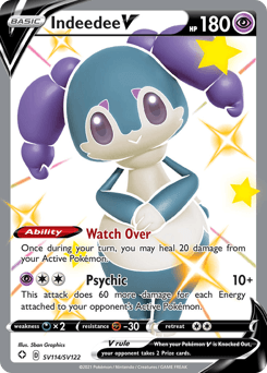 Indeedee V Shining Fates Shiny Vault card