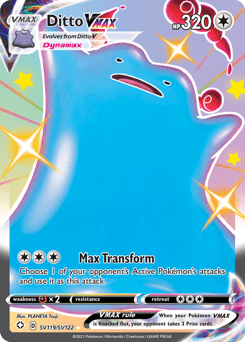 Ditto VMAX Shining Fates Shiny Vault card