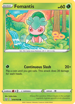 Fomantis Battle Styles card