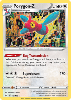 2021 Chilling Reign Porygon-Z #118