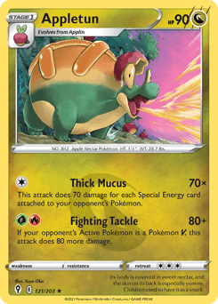 Appletun Evolving Skies card